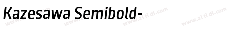 Kazesawa Semibold字体转换